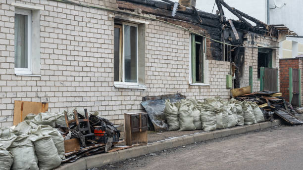 Professional Fire Damage Removal technician working in Richmond, TX